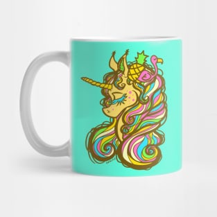 Summer Pineapple Unicorn Mug